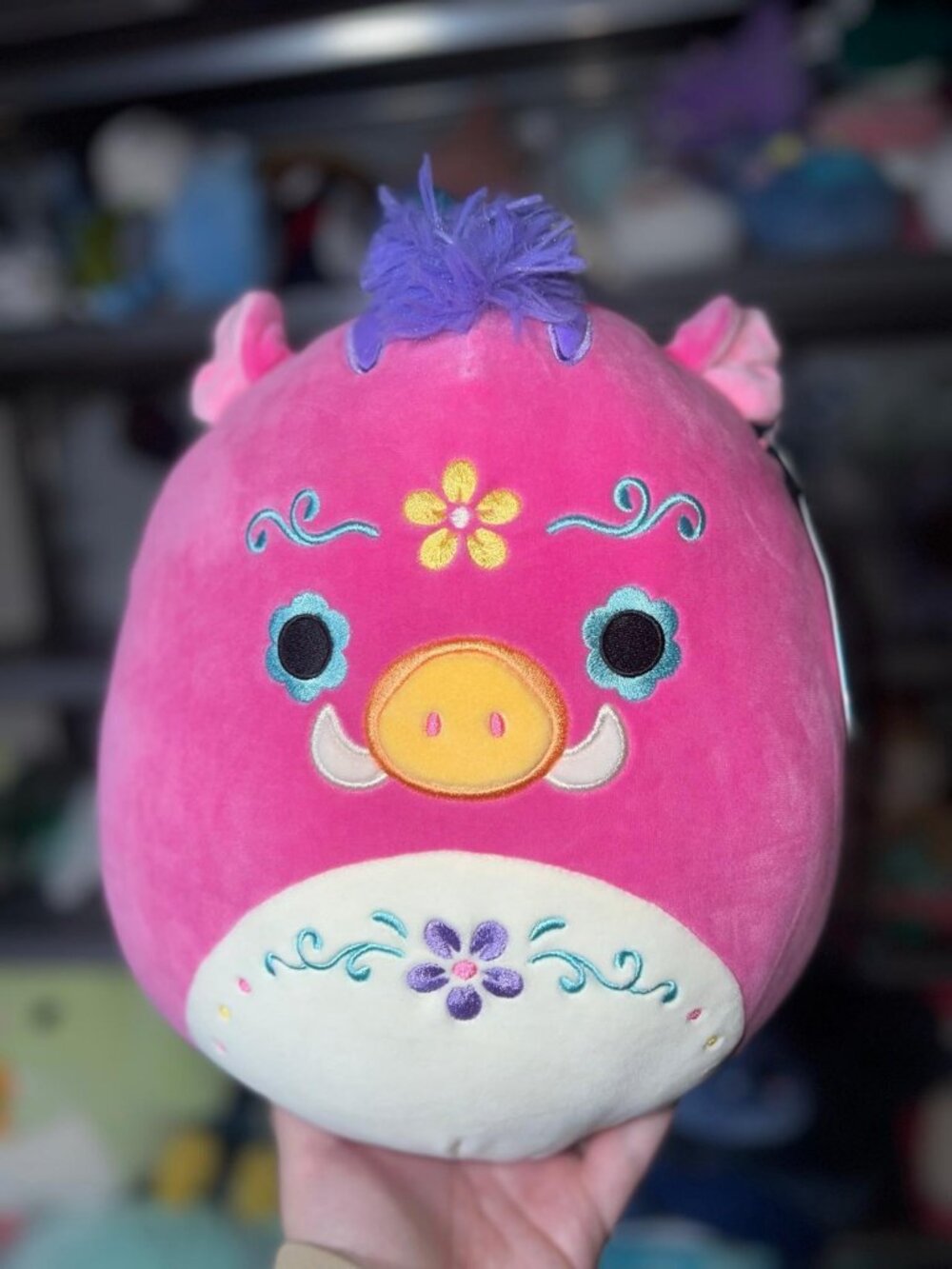 Squishmallows Horacio Pink Warthog 11” Day of the Dead Dia de los Muertos NWT